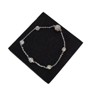 Swarovski Pavé and Bezel Crystal Bracelet 7 Inch Magnetic Clasp